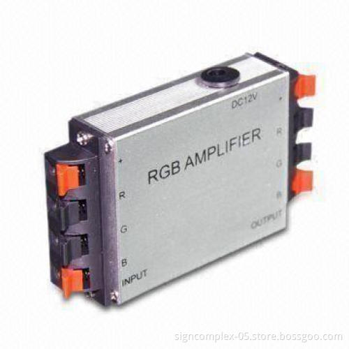LED Signal Amplifier with 12 to 24V DC Input Voltage, Adapts to Various LED Strips